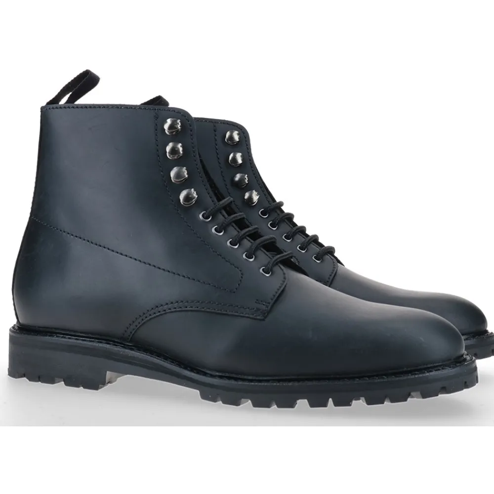 Berwick 1707 Ankle Boots>574-T03 Box Crazy Rustik Nero