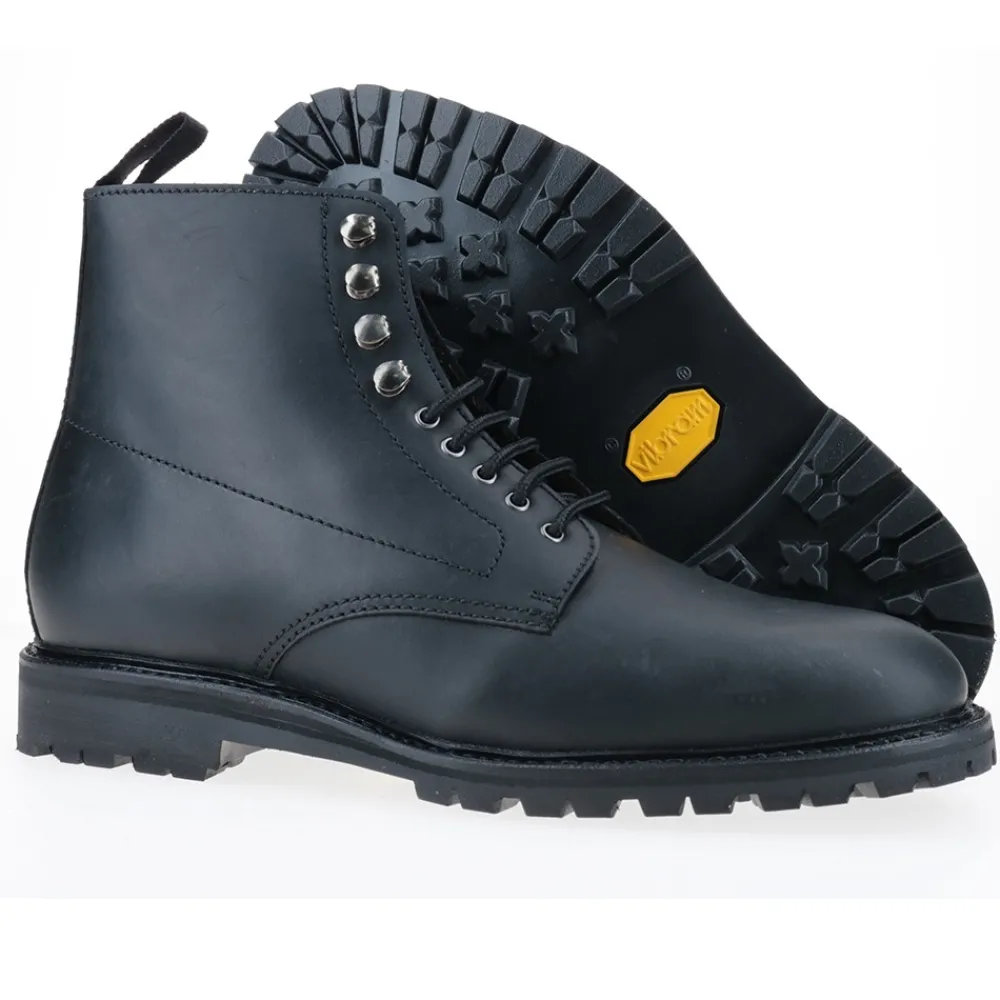 Berwick 1707 Ankle Boots>574-T03 Box Crazy Rustik Nero